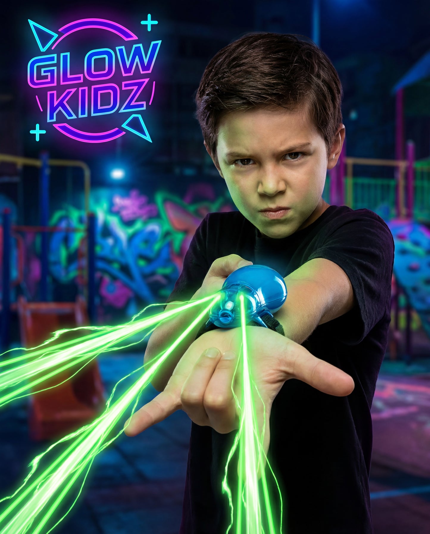 ✔ Glow String Launcher™ (Glow-In-The-Dark Web Toy)
