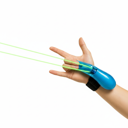 ✔ Glow String Launcher™ (Glow-In-The-Dark Web Toy)