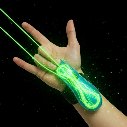 ✔ Glow String Launcher™ (Glow-In-The-Dark Web Toy)