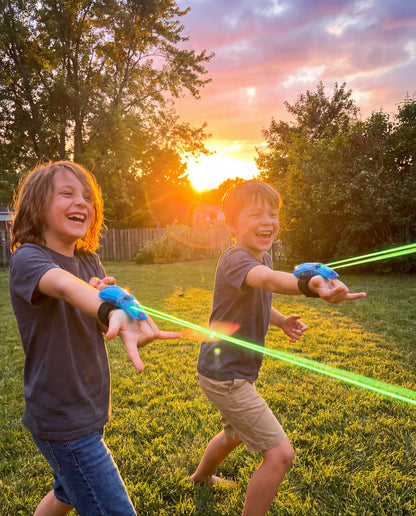 ✔ Glow String Launcher™ (Glow-In-The-Dark Web Toy)