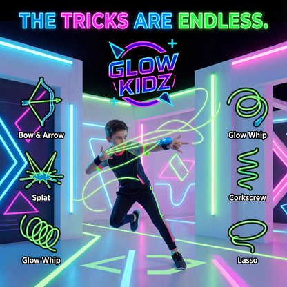 ✔ Glow String Launcher™ (Glow-In-The-Dark Web Toy)